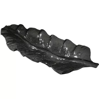 Uttermost - Smoked Leaf Glass Tray - 19862