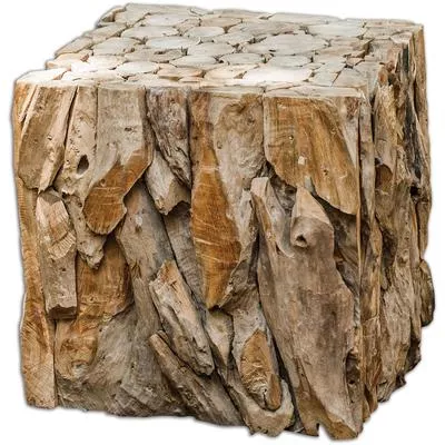Uttermost - Teak Root Bunching Cube - 25592