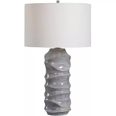 Uttermost - Waves Blue and White Table Lamp - 28467
