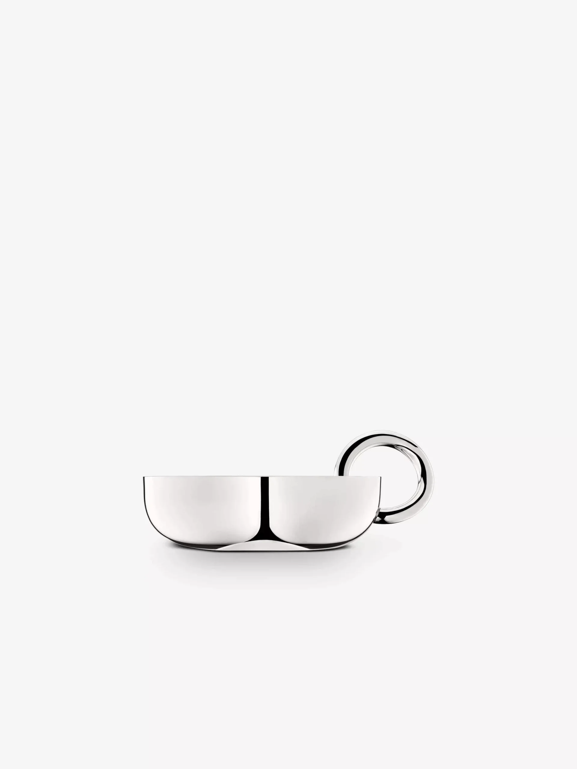 Vertigo Bowl Circle in Silver Plate