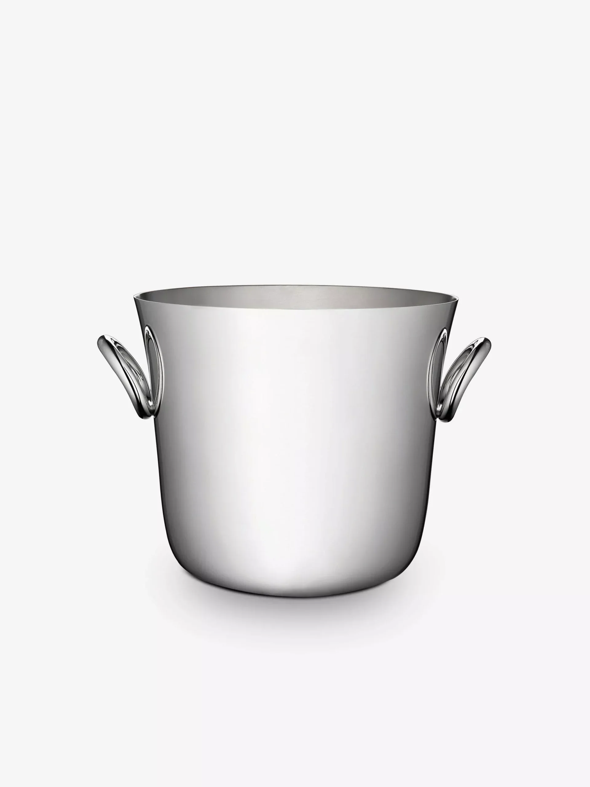 Vertigo Ice Bucket in Silver Plate