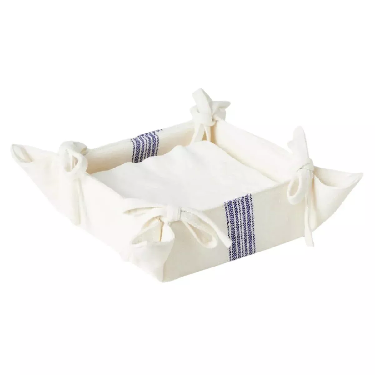 Vintage Navy Blue Stripe Napkin Tray