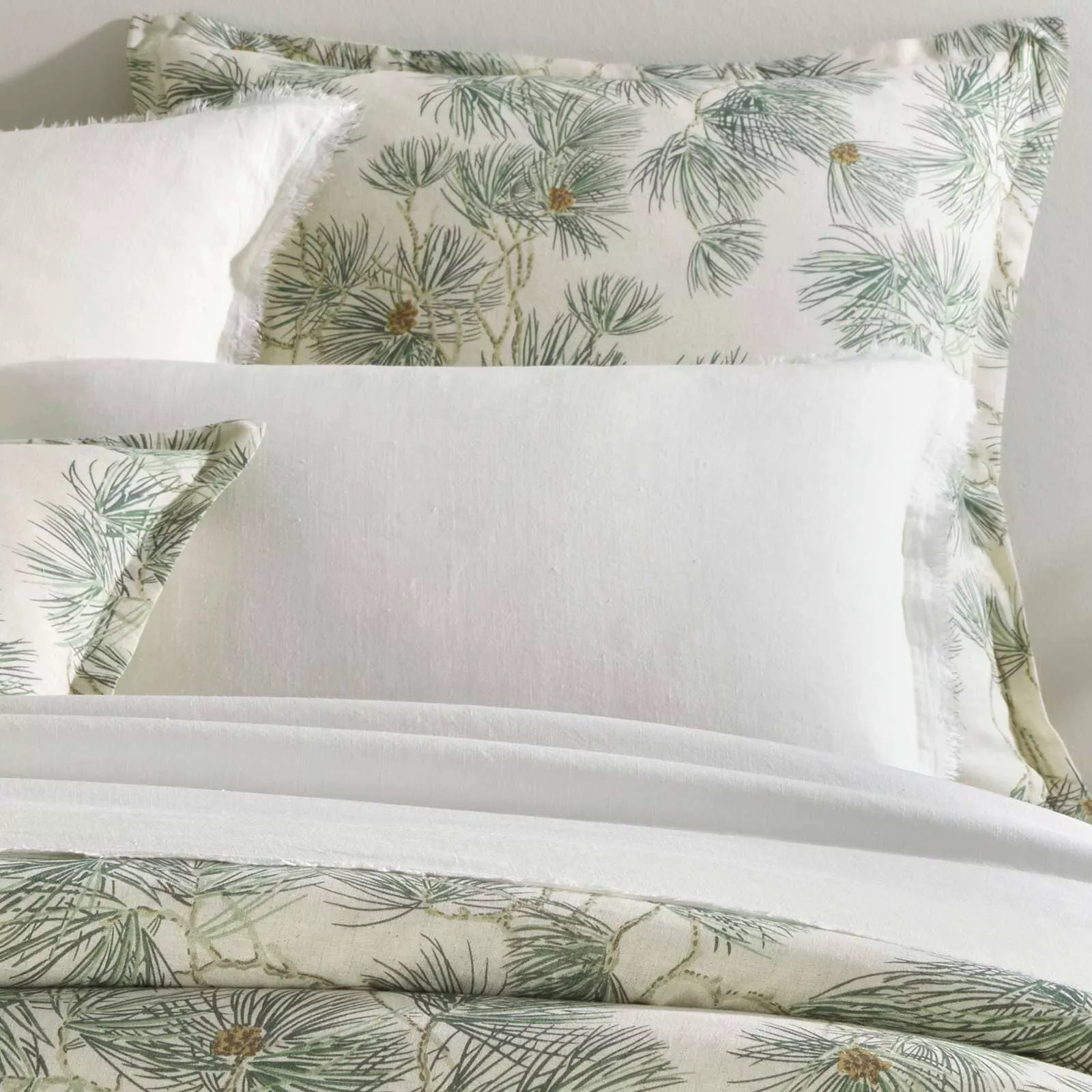 Vintage Pine Boughs Natural Sham