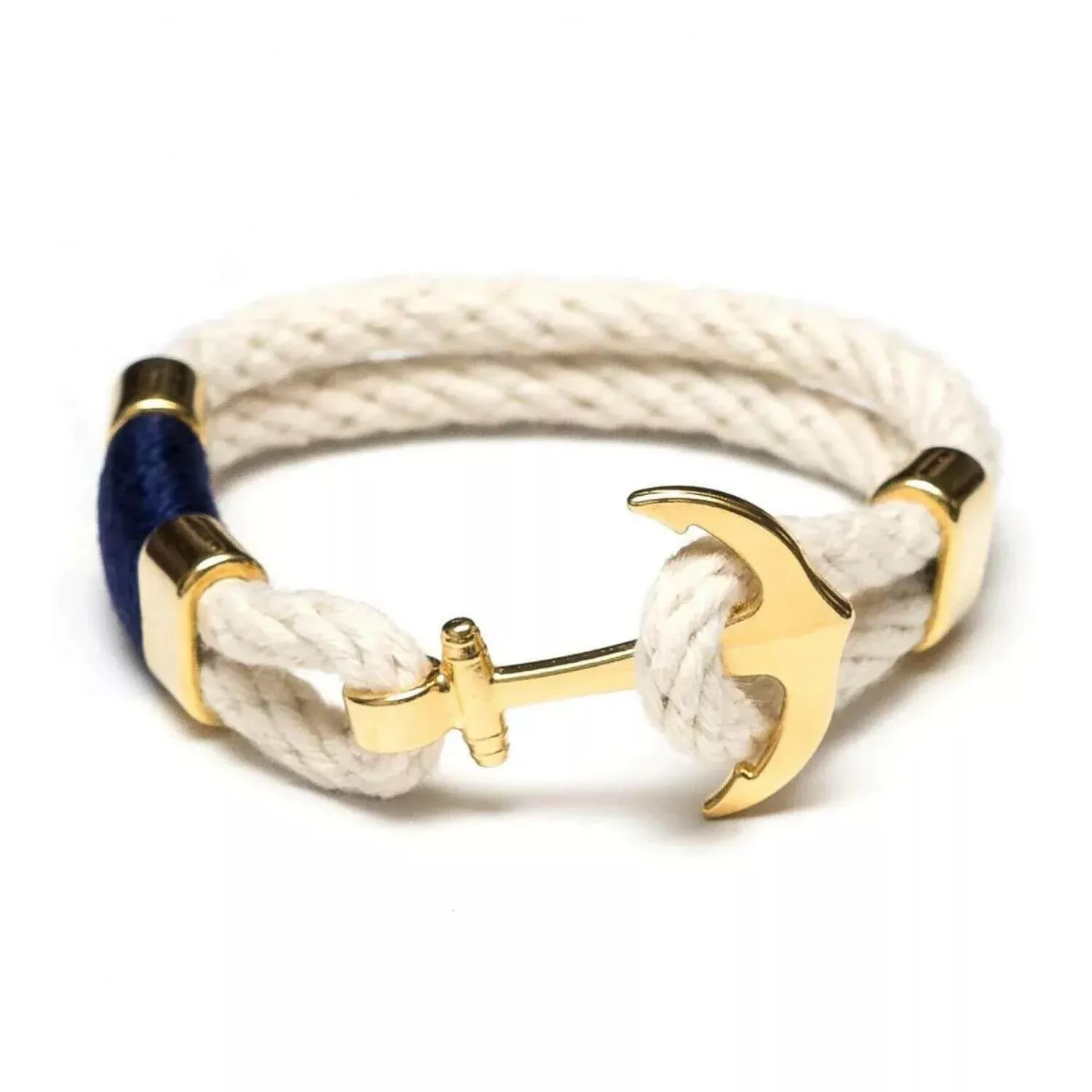 Waverly Anchor Rope Gold Bracelet