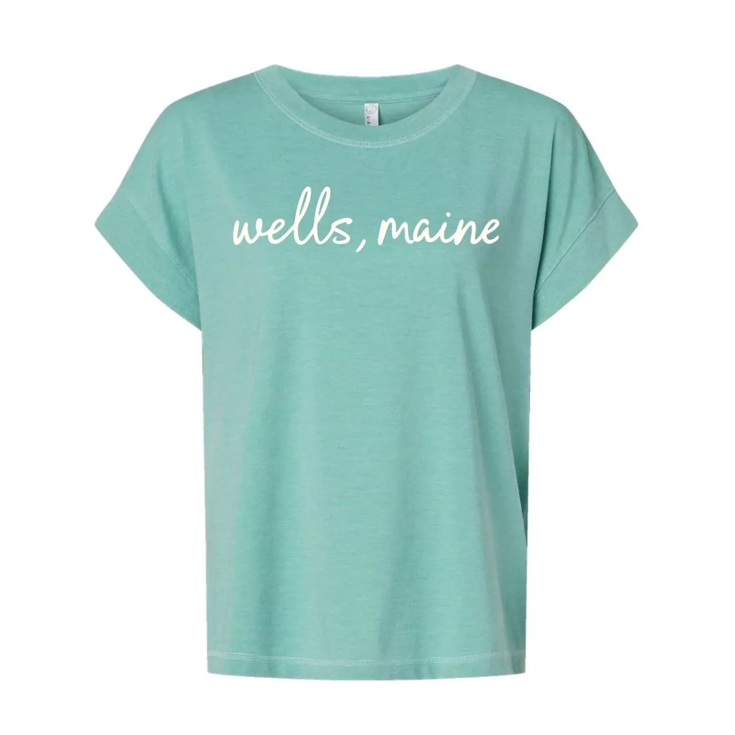Wells, Maine Saltwater Script Tee