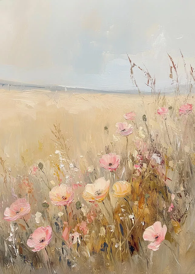 Whimsical Field of Wildflowers