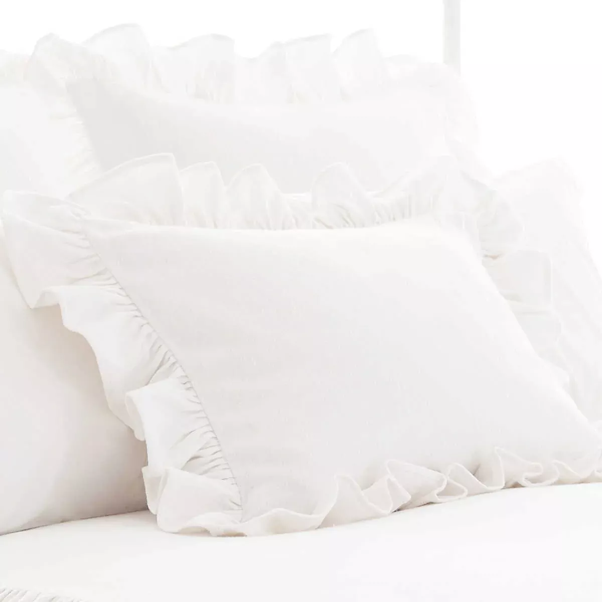 Wilton White Ruffle Sham
