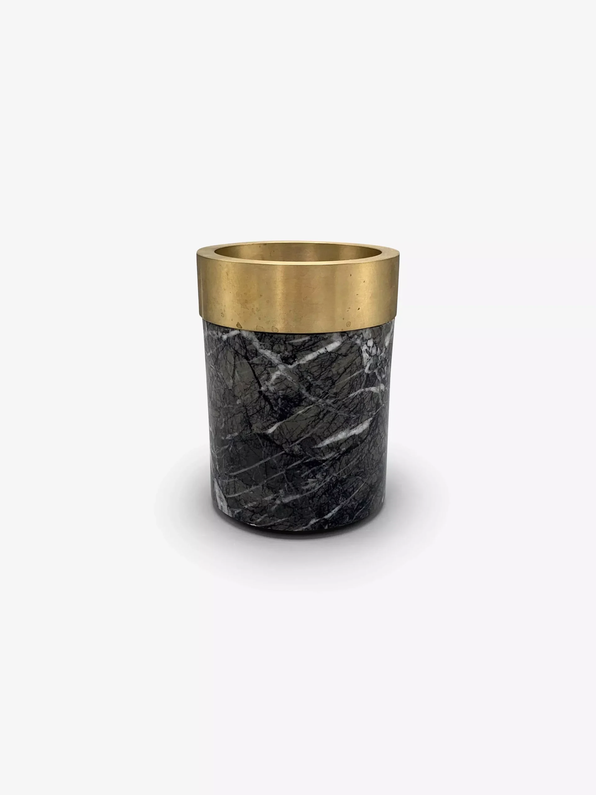 X-Small Coppa Container in Grigio Carnico Marble