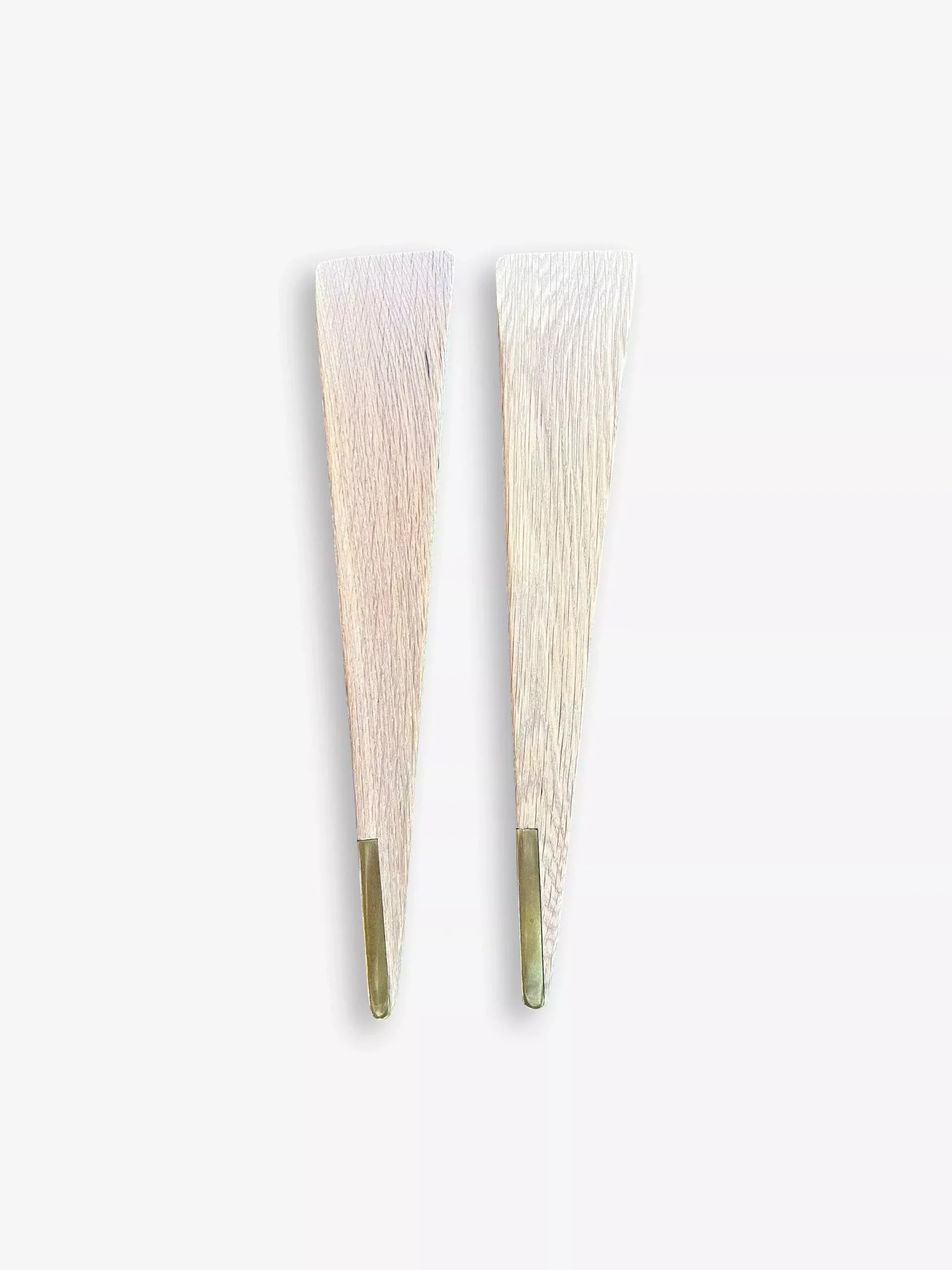 XL MOD Angled Salad Servers in White Oak