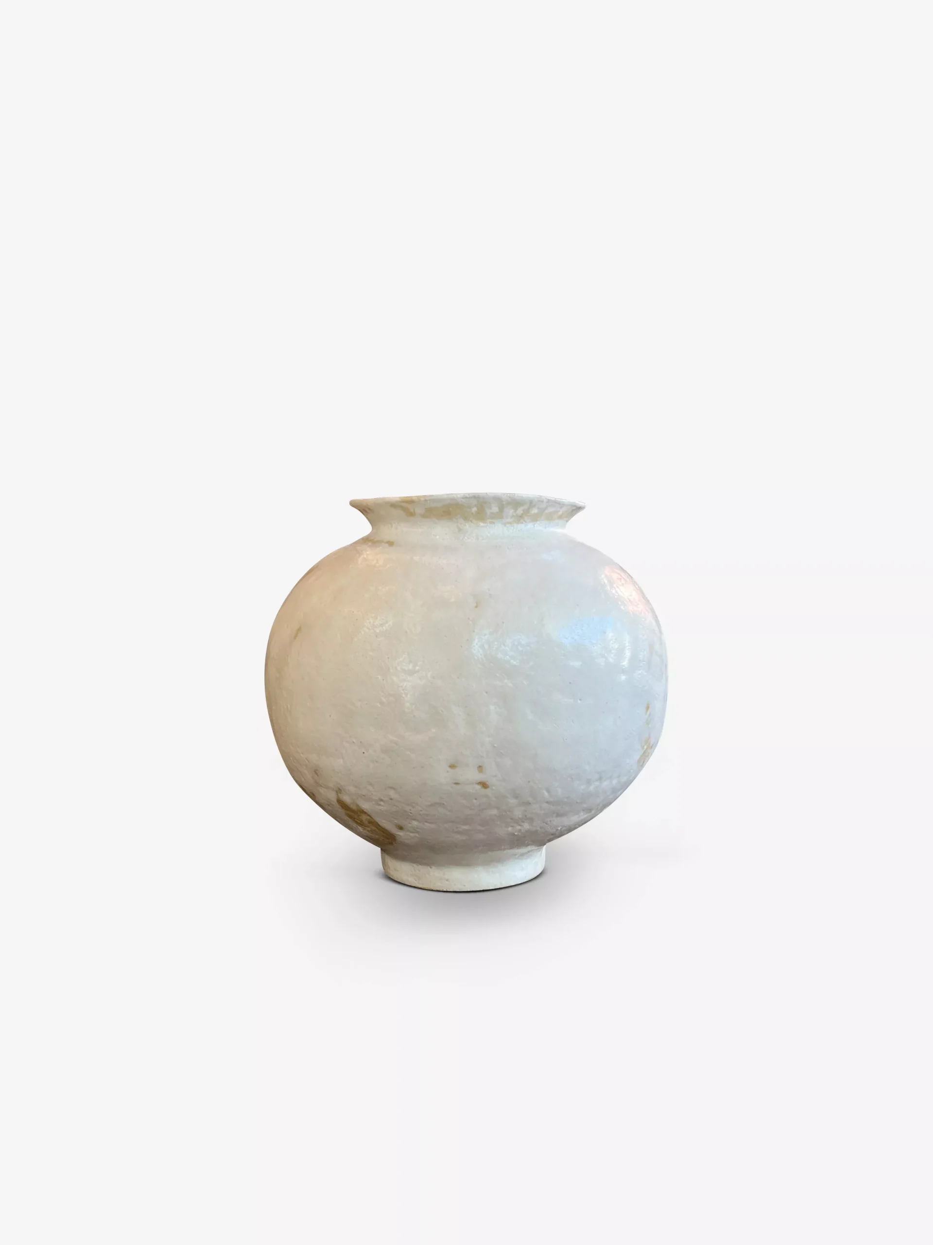 XXL M2 Cylinder Ceramic Vase In Off White