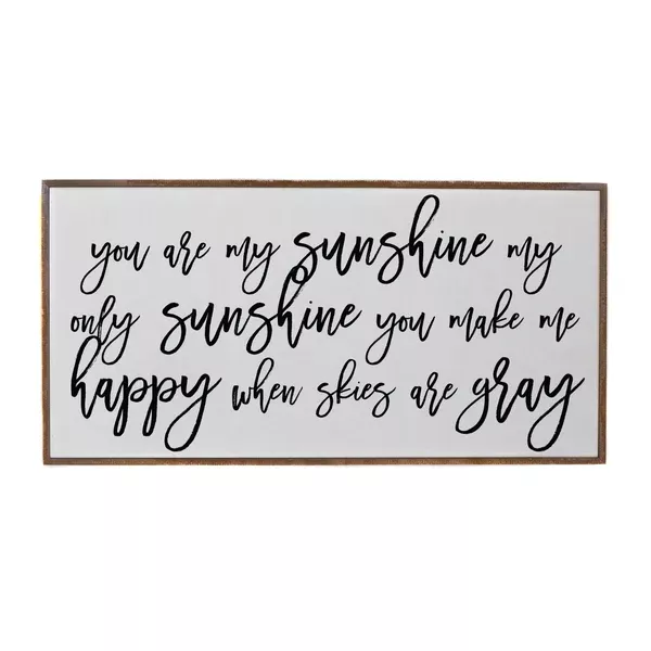 "You Are My Sunshine" Horizontal Wood Sign - PW018